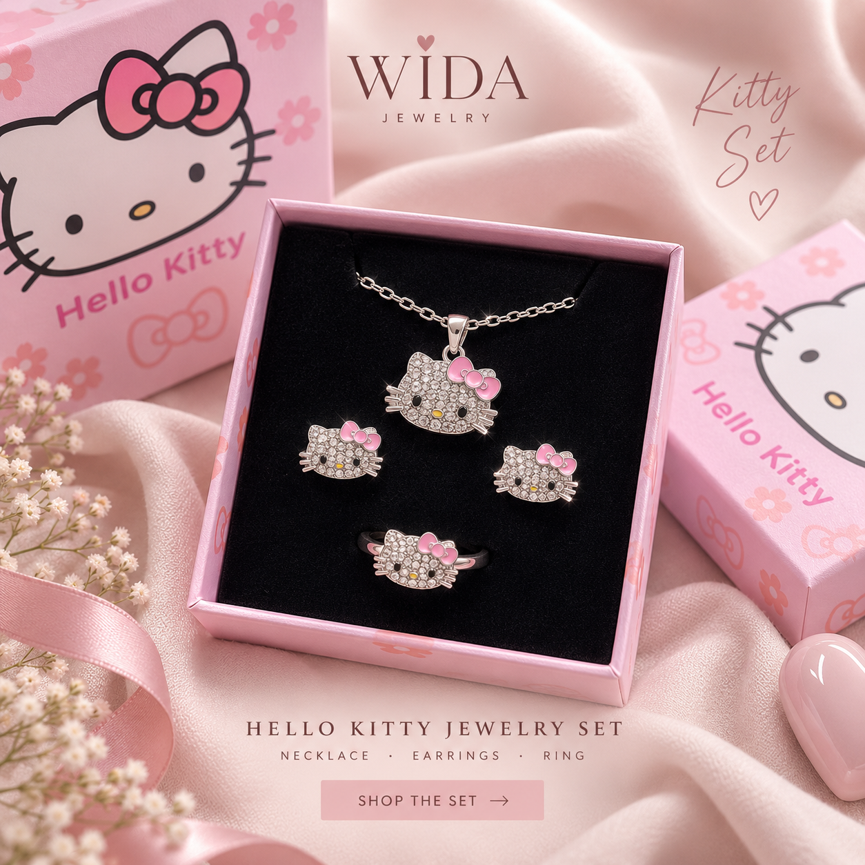 Hello Kitty Jewelry Set 🎀